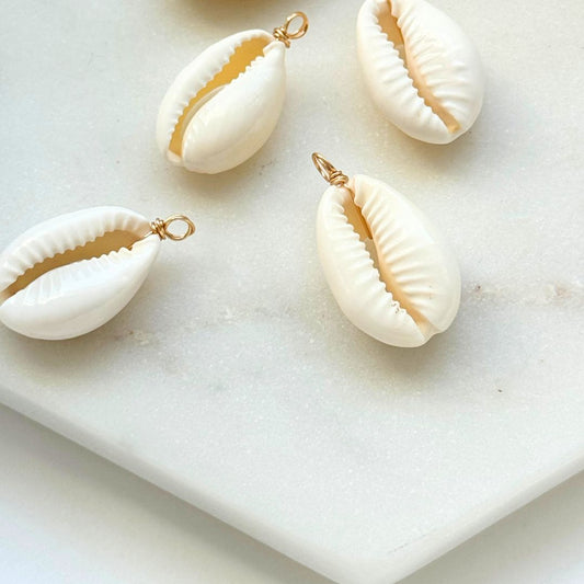 Cowrie Puka Shell Charm