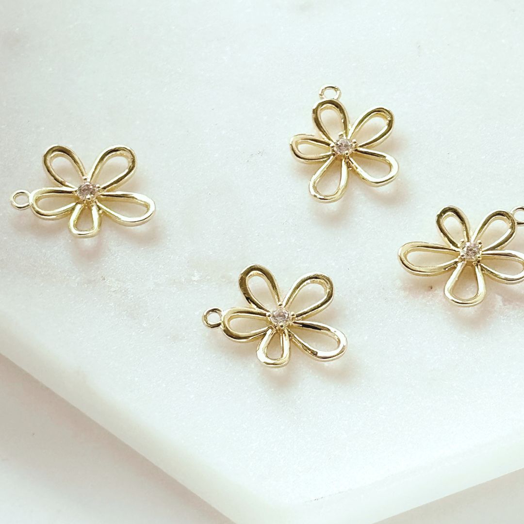 Flower Charm | Dangle Jewelry