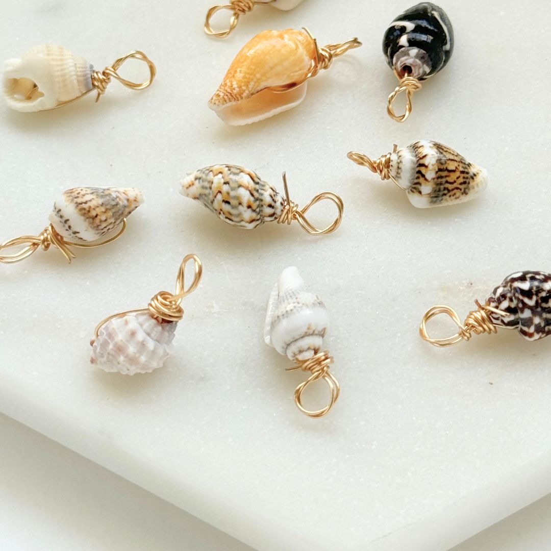 Teeny Tiny Island Shell Charm | Dangle Jewelry