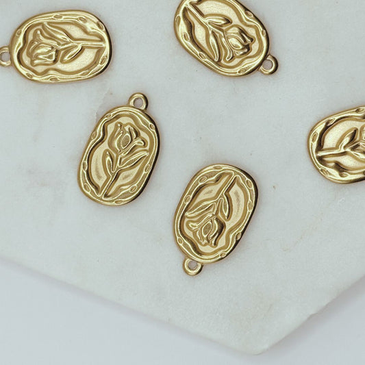 Vintage Rose Charm | Dangle Jewelry